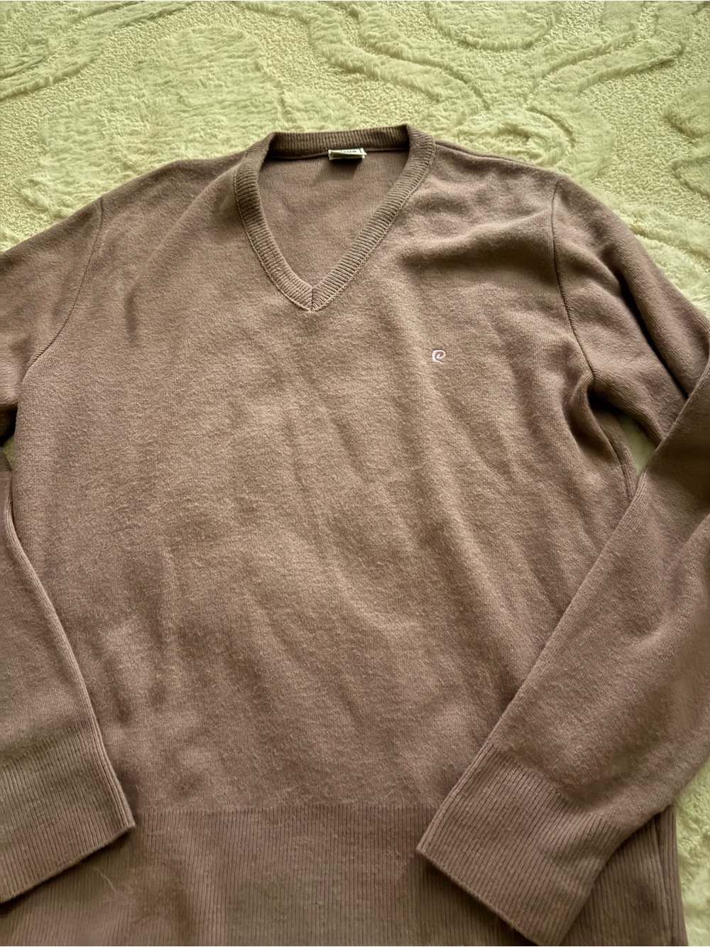 Pierre Cardin Men's Crewneck Sweater — Taupe Brown